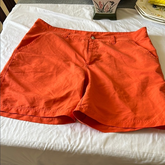 Women's Orange Shorts - Picture 1 of 9